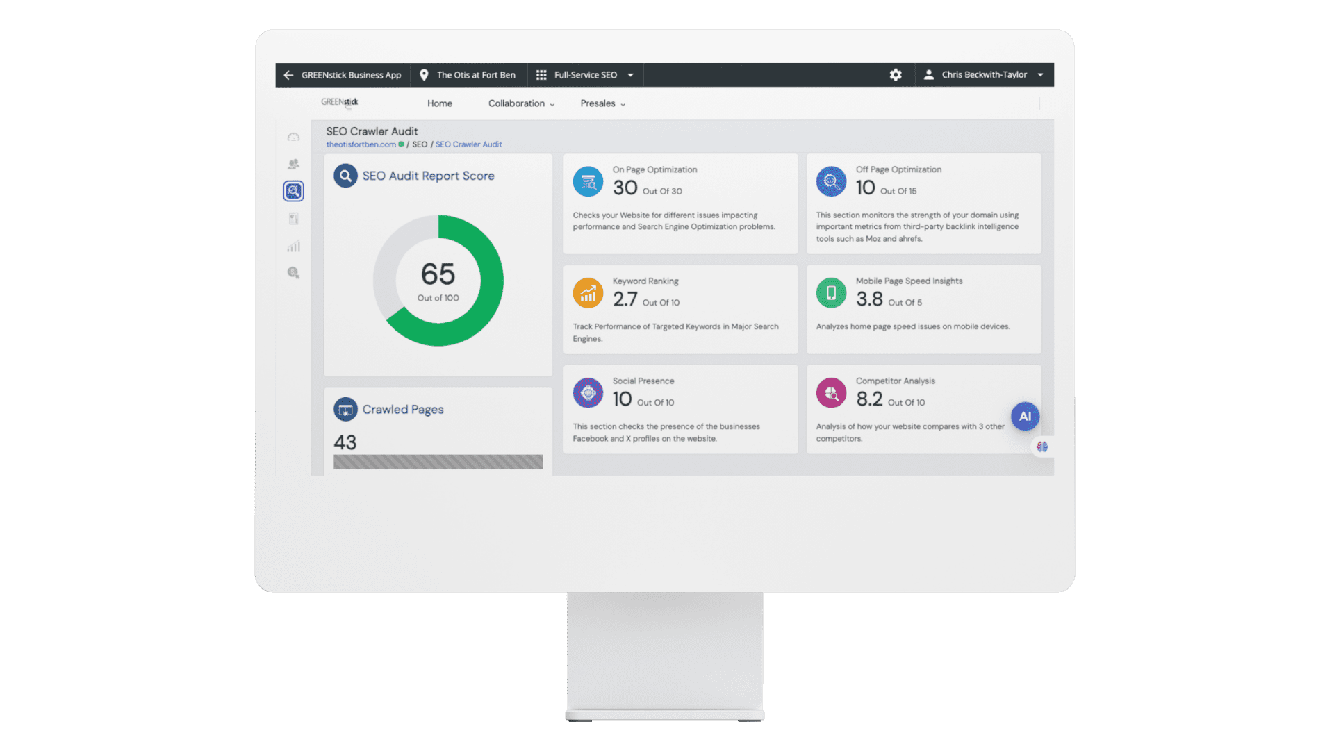 GREENStick Dashboard