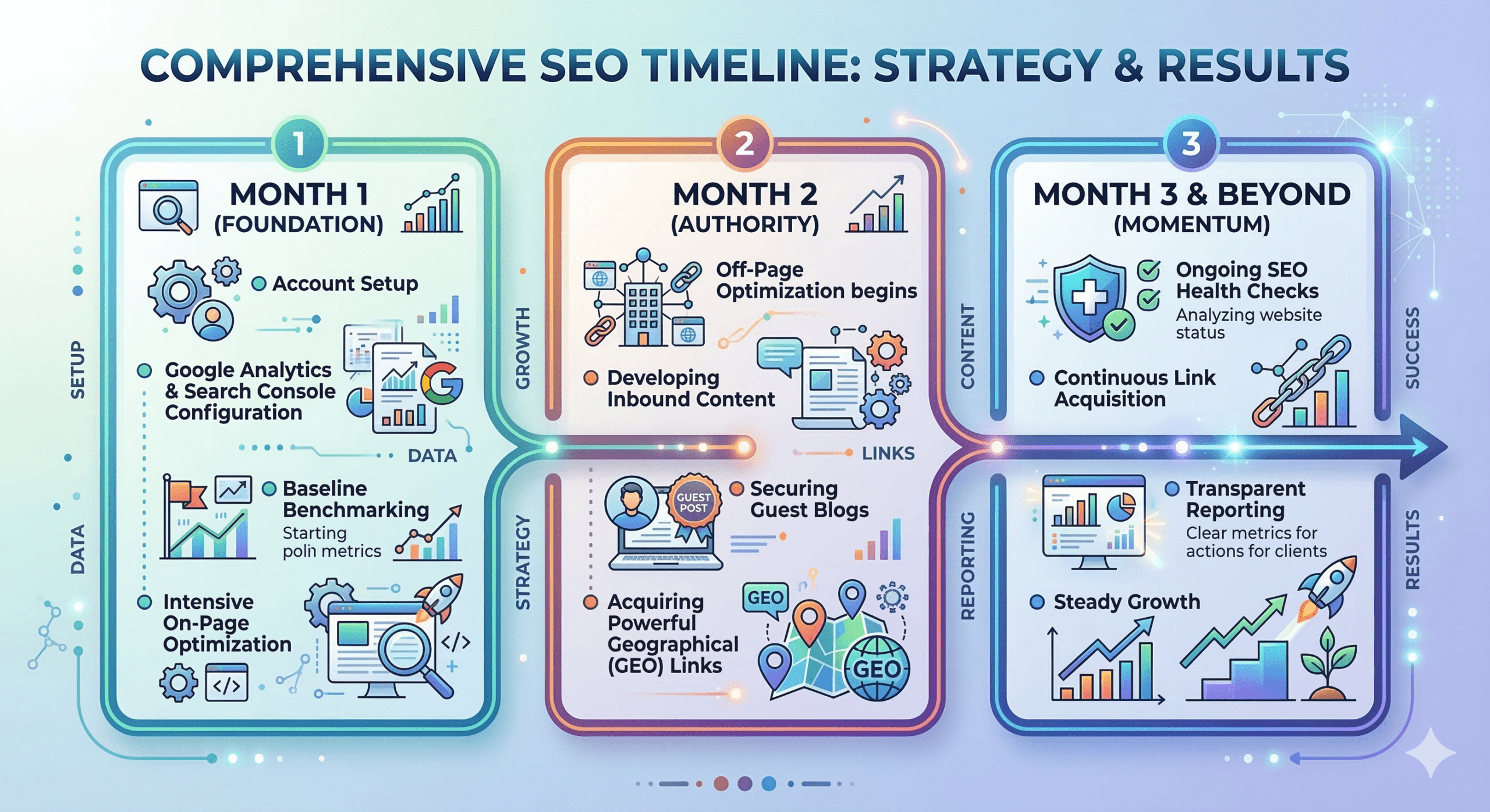 GREENstick Comprehensive SEO Timeline Strategy and Results
